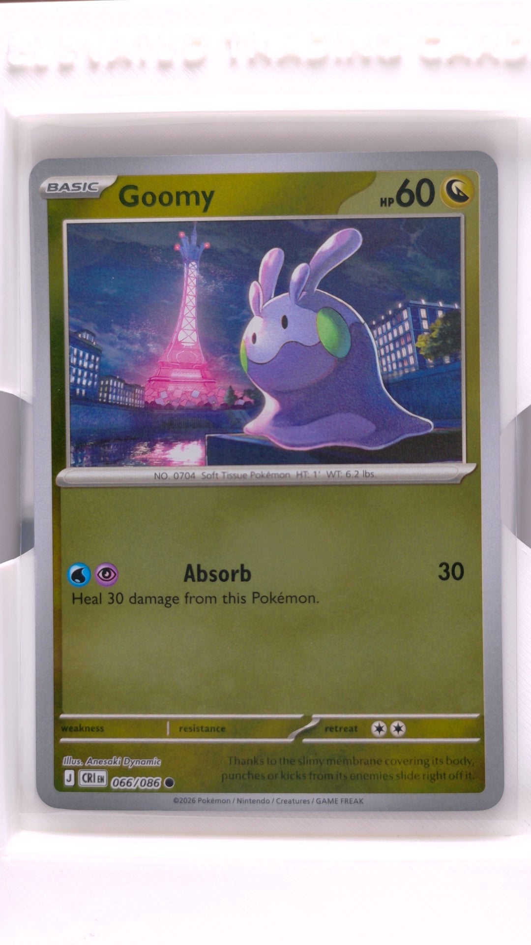 #66 Goomy Reverse Holo Common - front