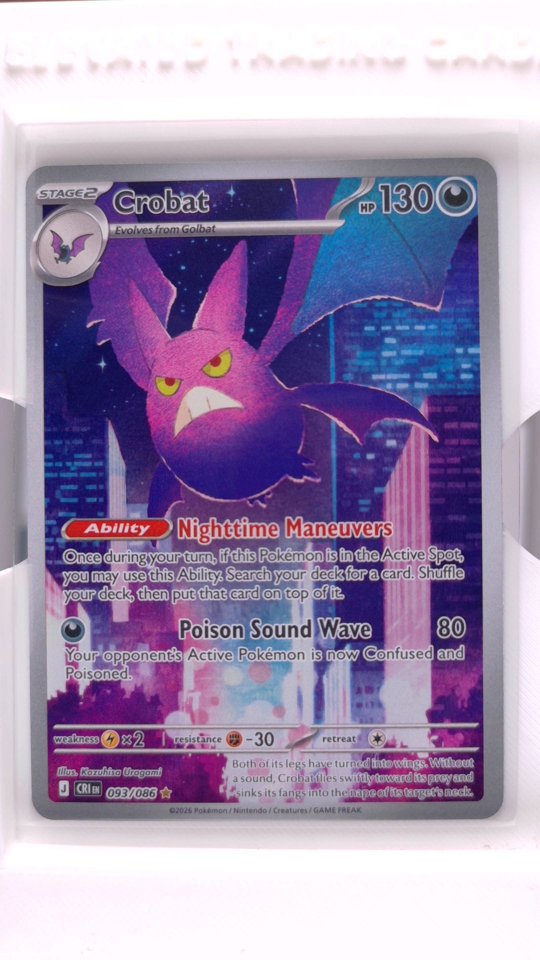 #93 Crobat Illustration Rare - front