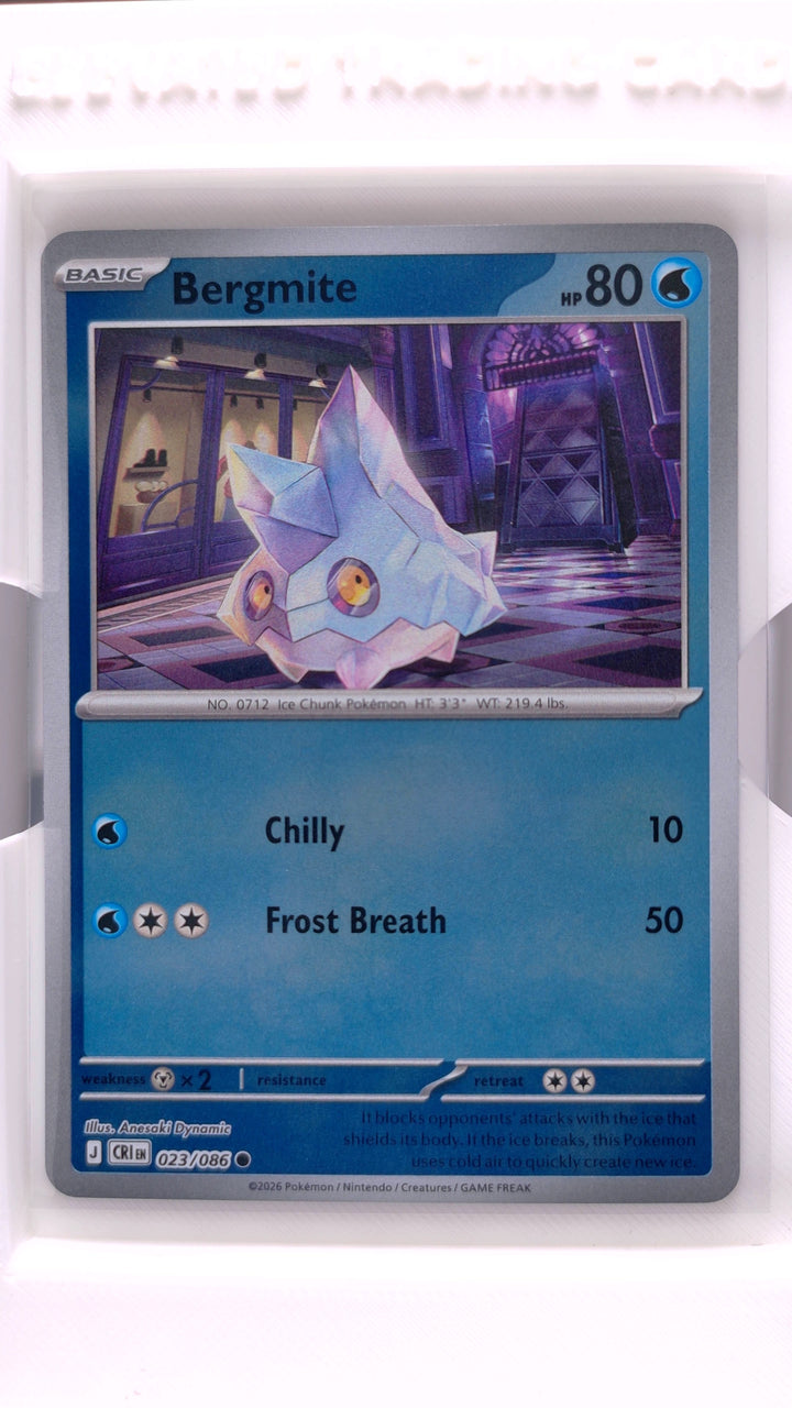 Pokémon: Mega Evolution — Chaos Rising Bergmite #023/086 Common Reverse Holo — Front