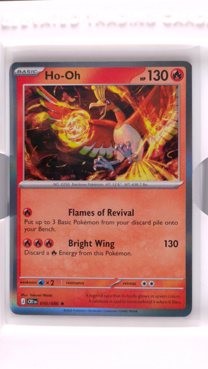 Pokémon: Mega Evolution — Chaos Rising Ho-Oh #010/086 Rare Holo — Front