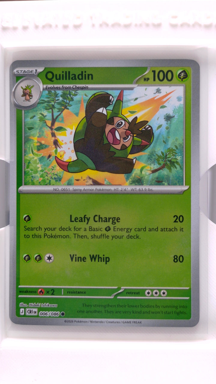 Pokémon: Mega Evolution — Chaos Rising Quilladin #006/086 Common Reverse Holo — Front