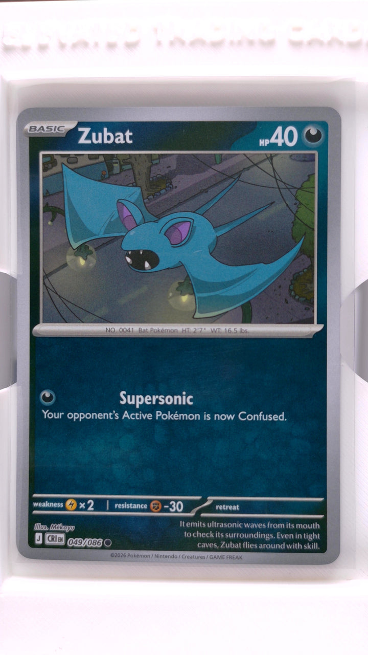 Pokémon: Mega Evolution — Chaos Rising Zubat #049/086 Common Reverse Holo — Front
