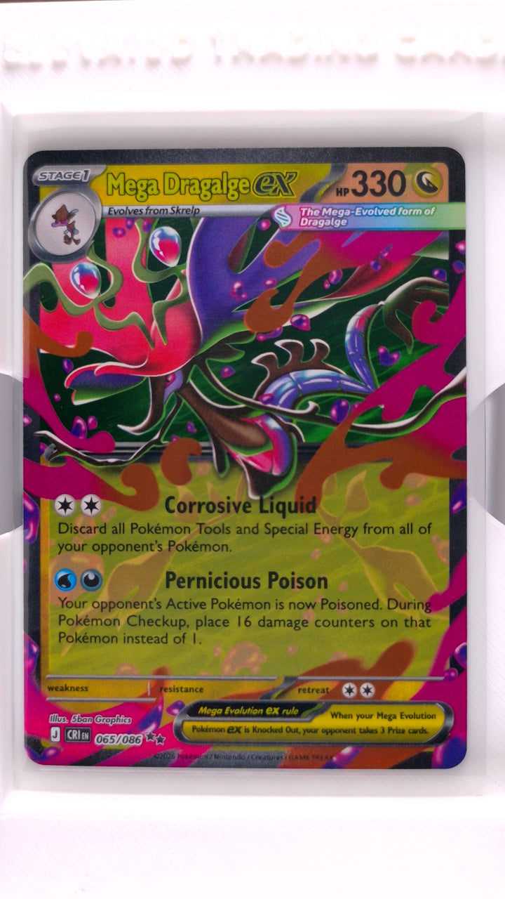 Pokémon: Mega Evolution — Chaos Rising Mega Dragalge ex #065/086 Double Rare — Front