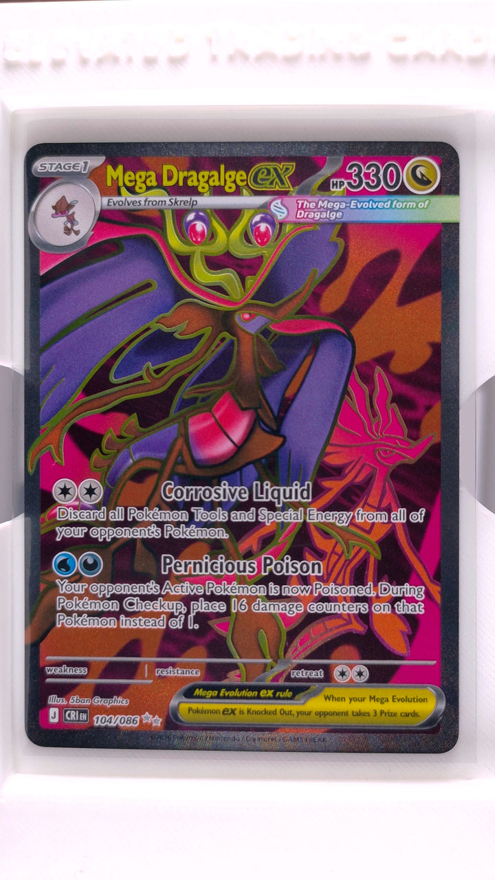 Pokémon: Mega Evolution — Chaos Rising Mega Dragalge ex #104/086 Ultra Rare — Front