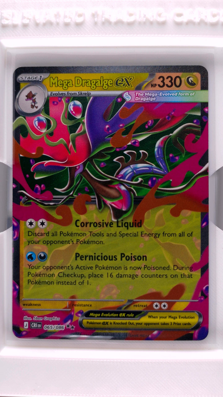 Pokémon: Mega Evolution — Chaos Rising Mega Dragalge ex #065/086 Double Rare — Front