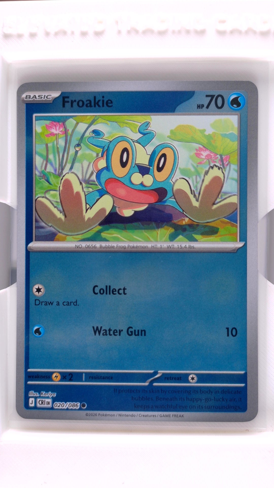 #20 Froakie Reverse Holo Common - front