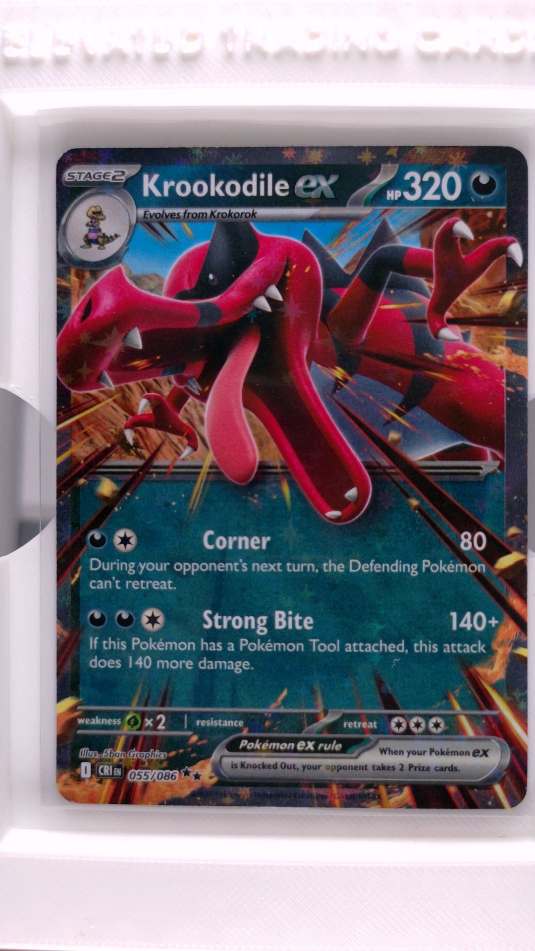 #55 Krookodile ex Double Rare - front