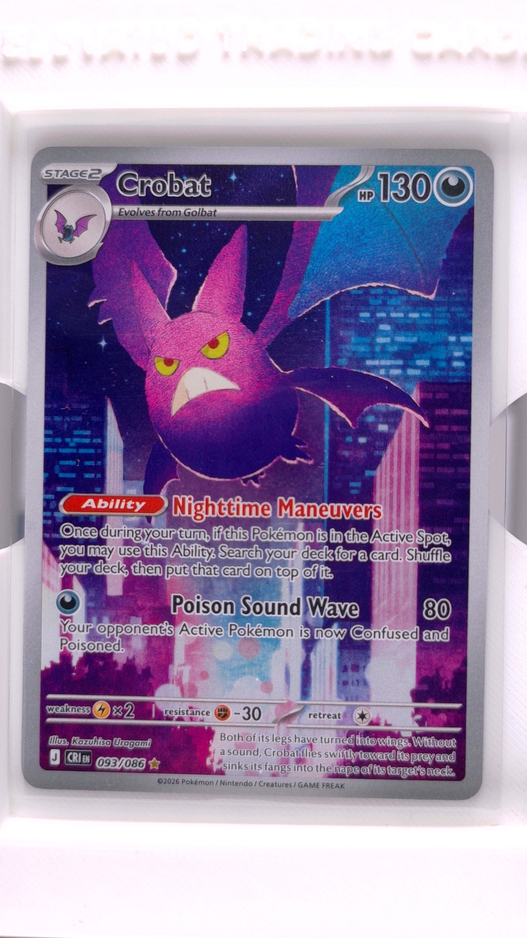 #93 Crobat Illustration Rare - front