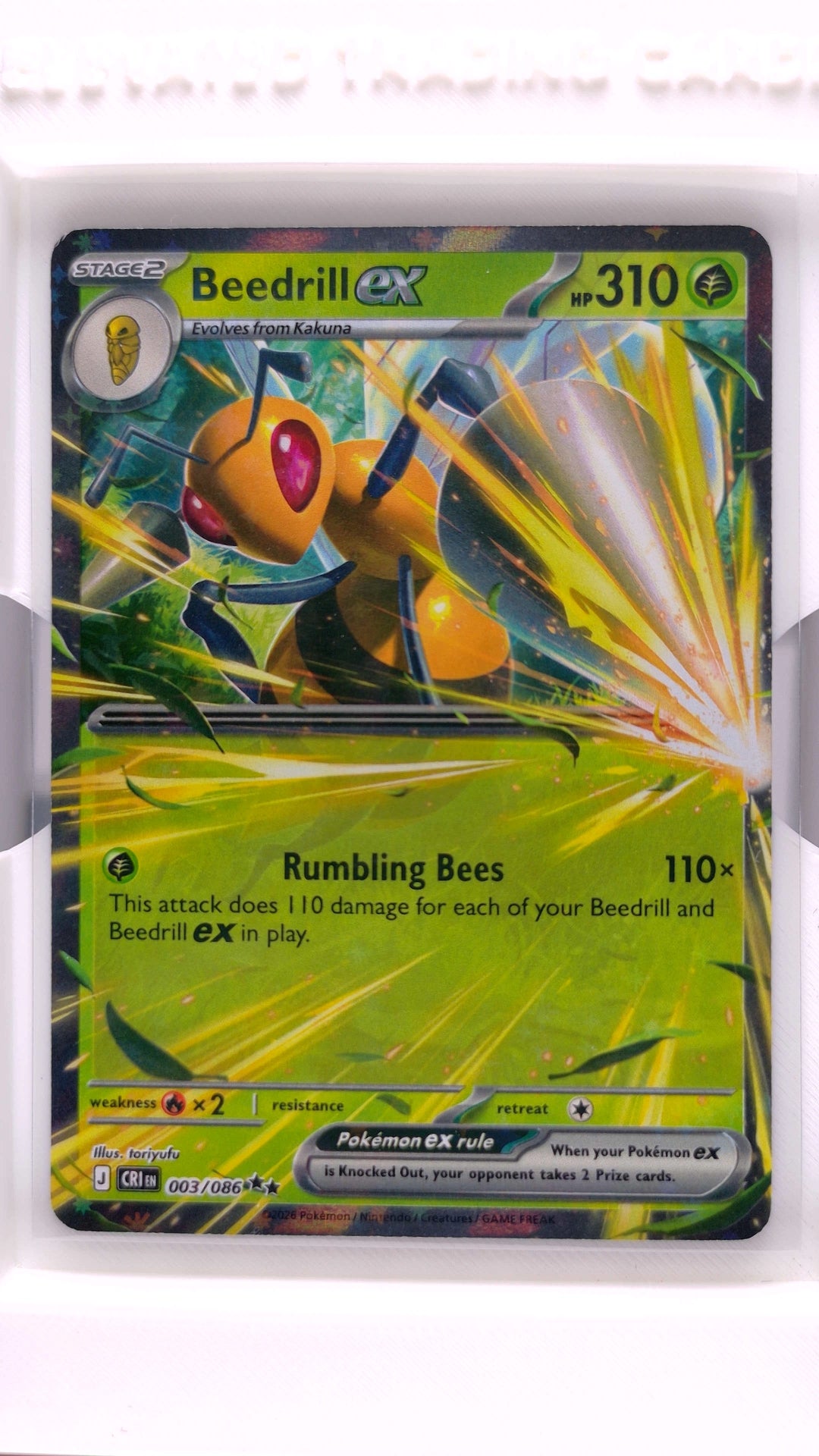 #3 Beedrill ex Double Rare - front