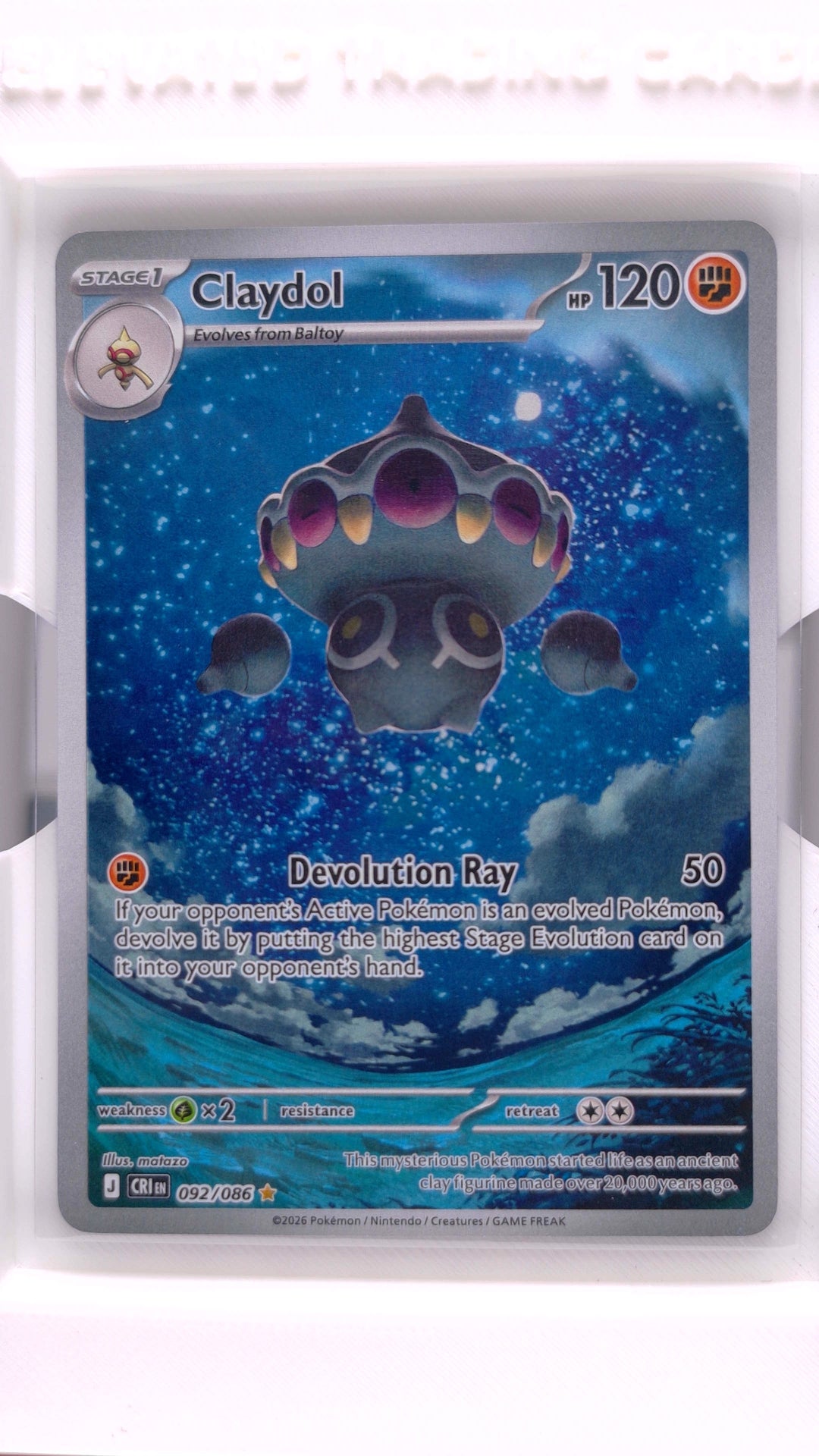 #92 Claydol Illustration Rare - front