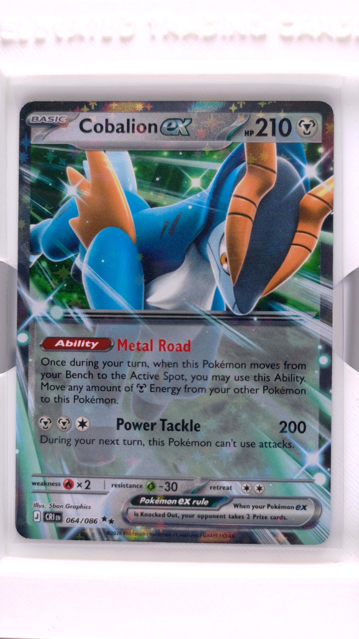 Pokémon: Mega Evolution — Chaos Rising Cobalion ex #064/086 Double Rare — Front