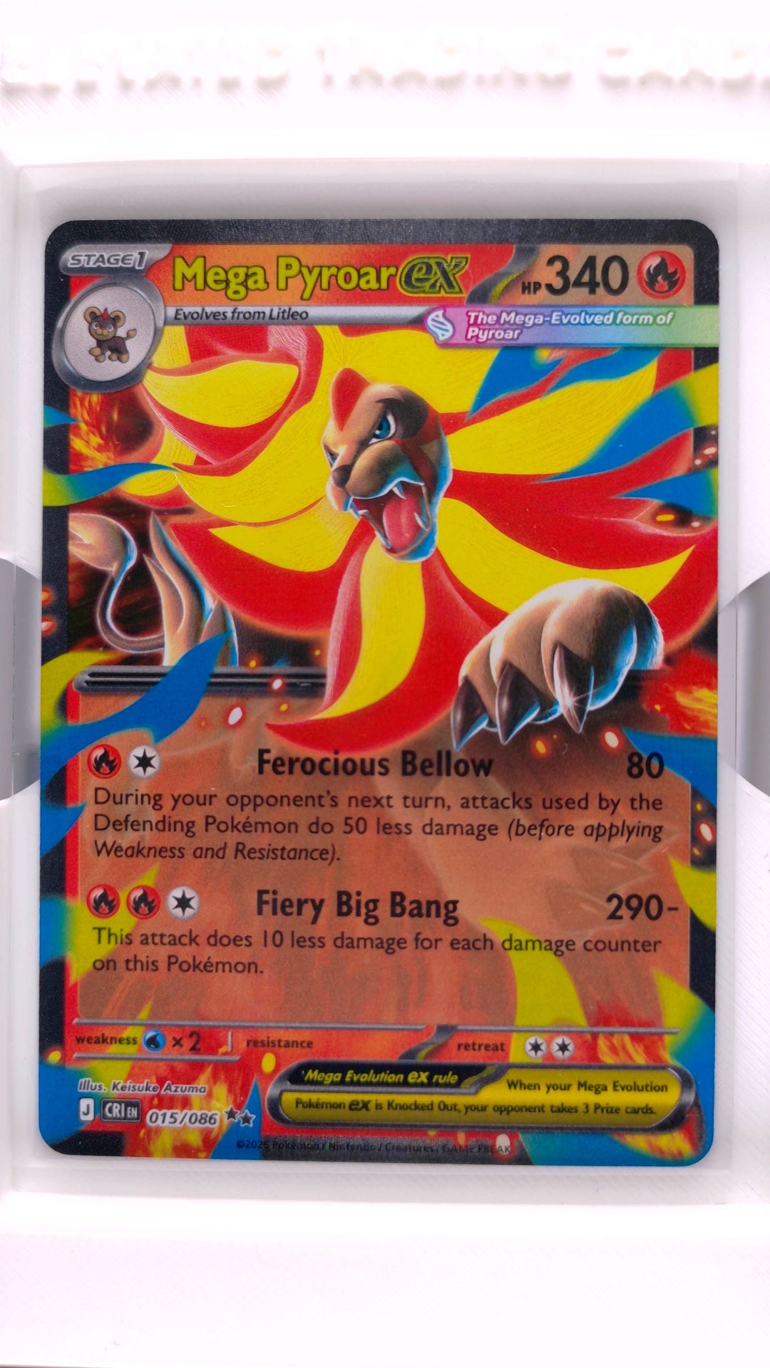 #15 Mega Pyroar ex Double Rare - front
