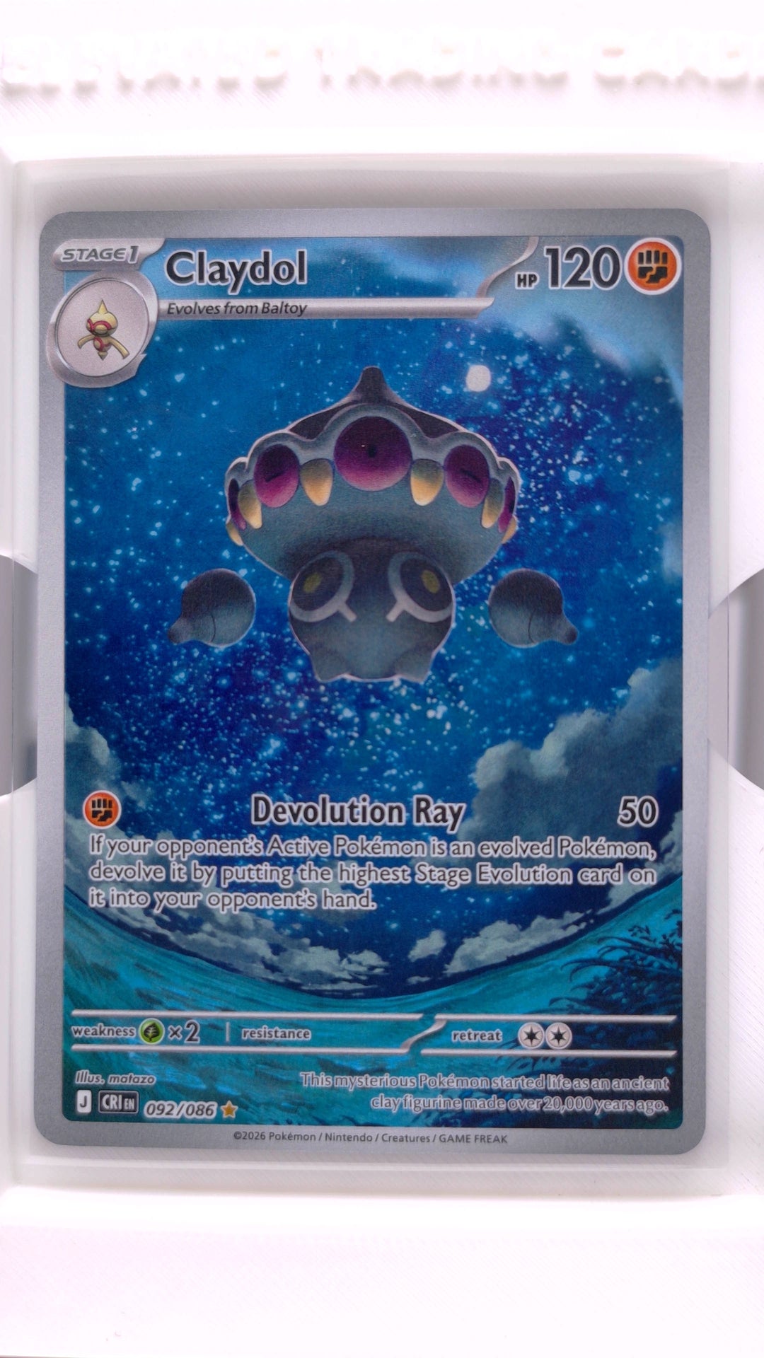 #92 Claydol Illustration Rare - front