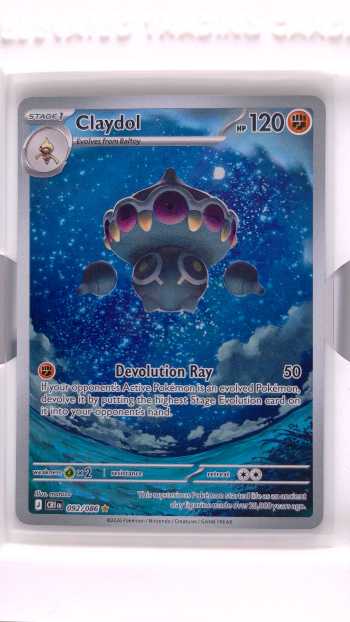 Pokémon: Mega Evolution — Chaos Rising Claydol #092/086 Illustration Rare — Front