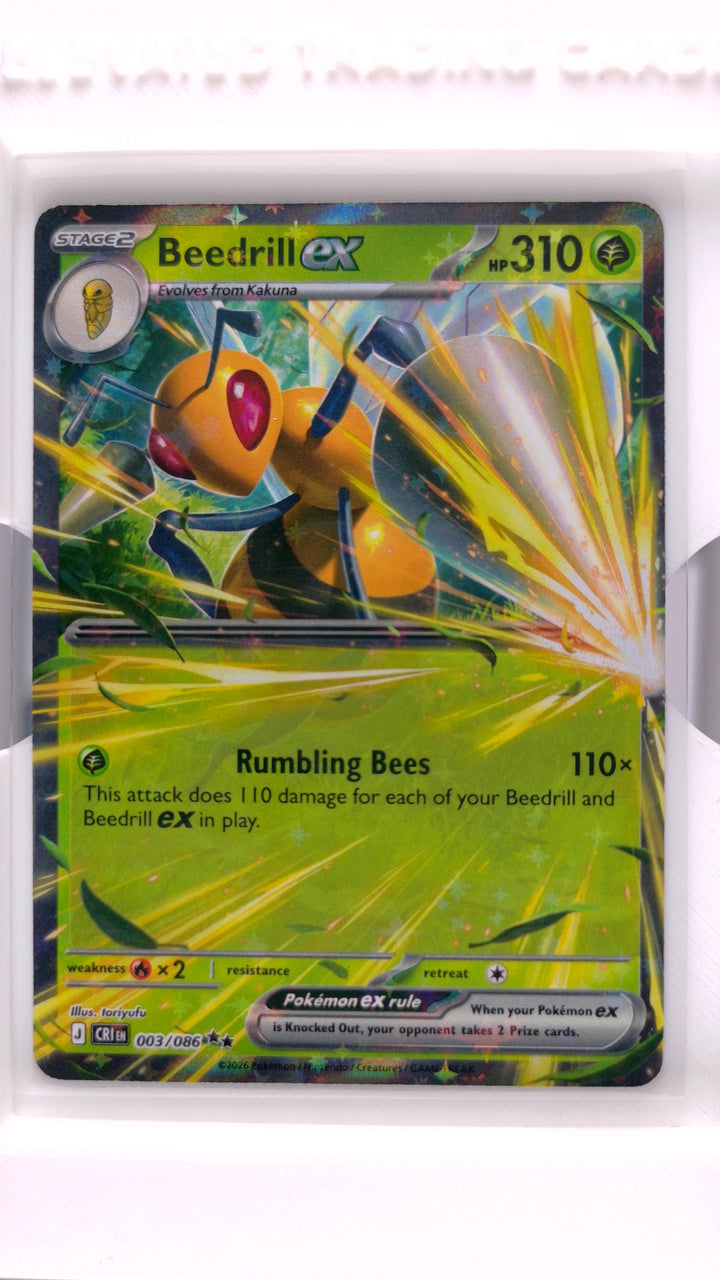 Pokémon: Mega Evolution — Chaos Rising Beedrill ex #003/086 Double Rare — Front