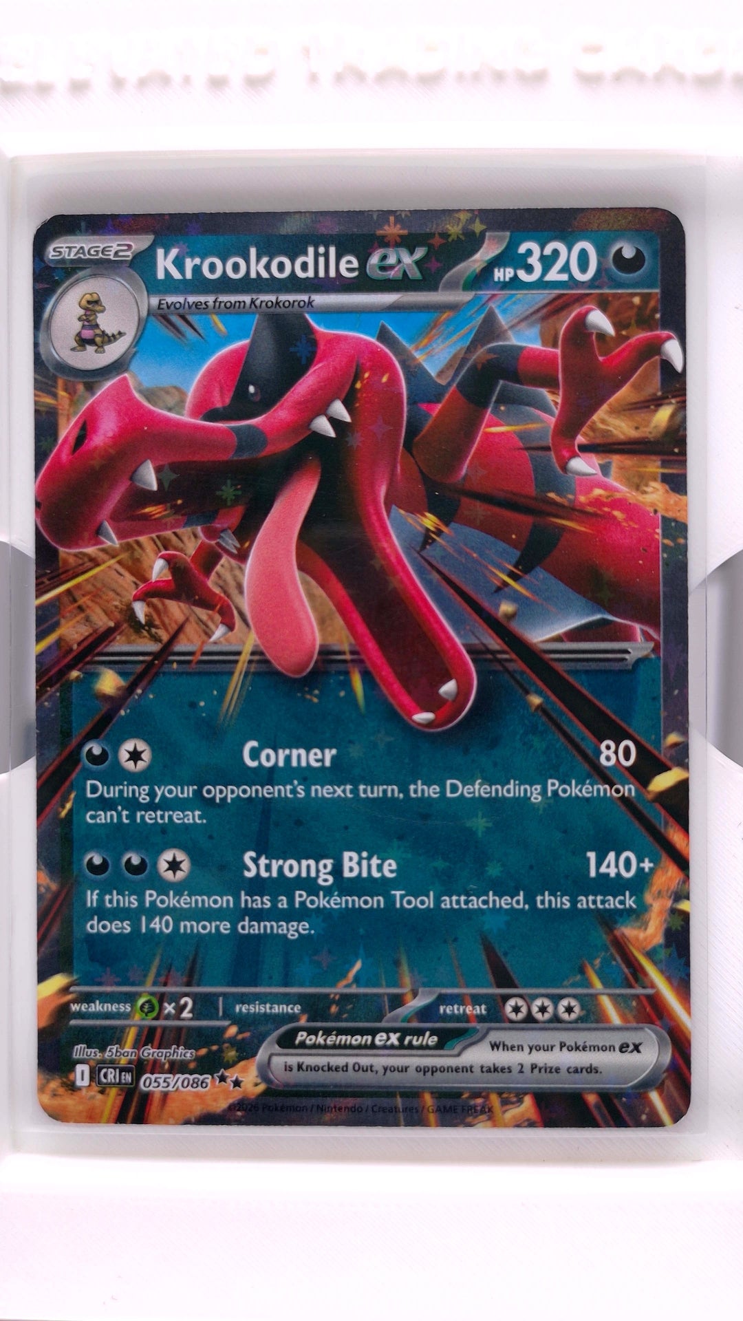 #55 Krookodile ex Double Rare - front