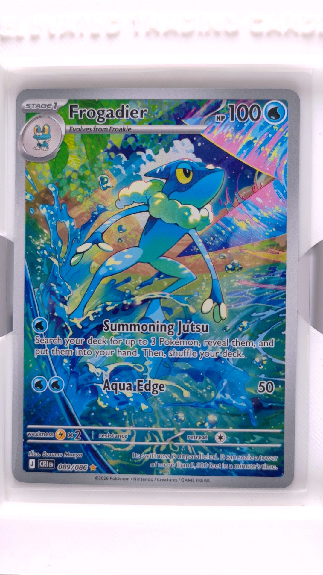 #89 Frogadier Illustration Rare - front