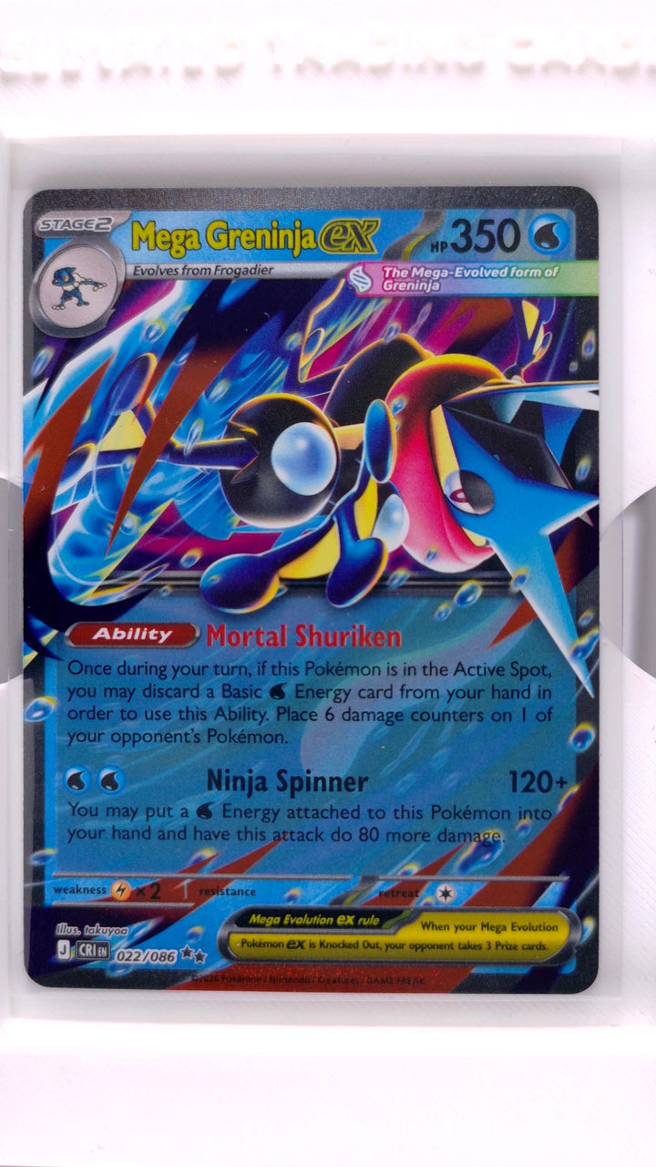 Pokémon: Mega Evolution — Chaos Rising Mega Greninja ex #022/086 Double Rare — Front
