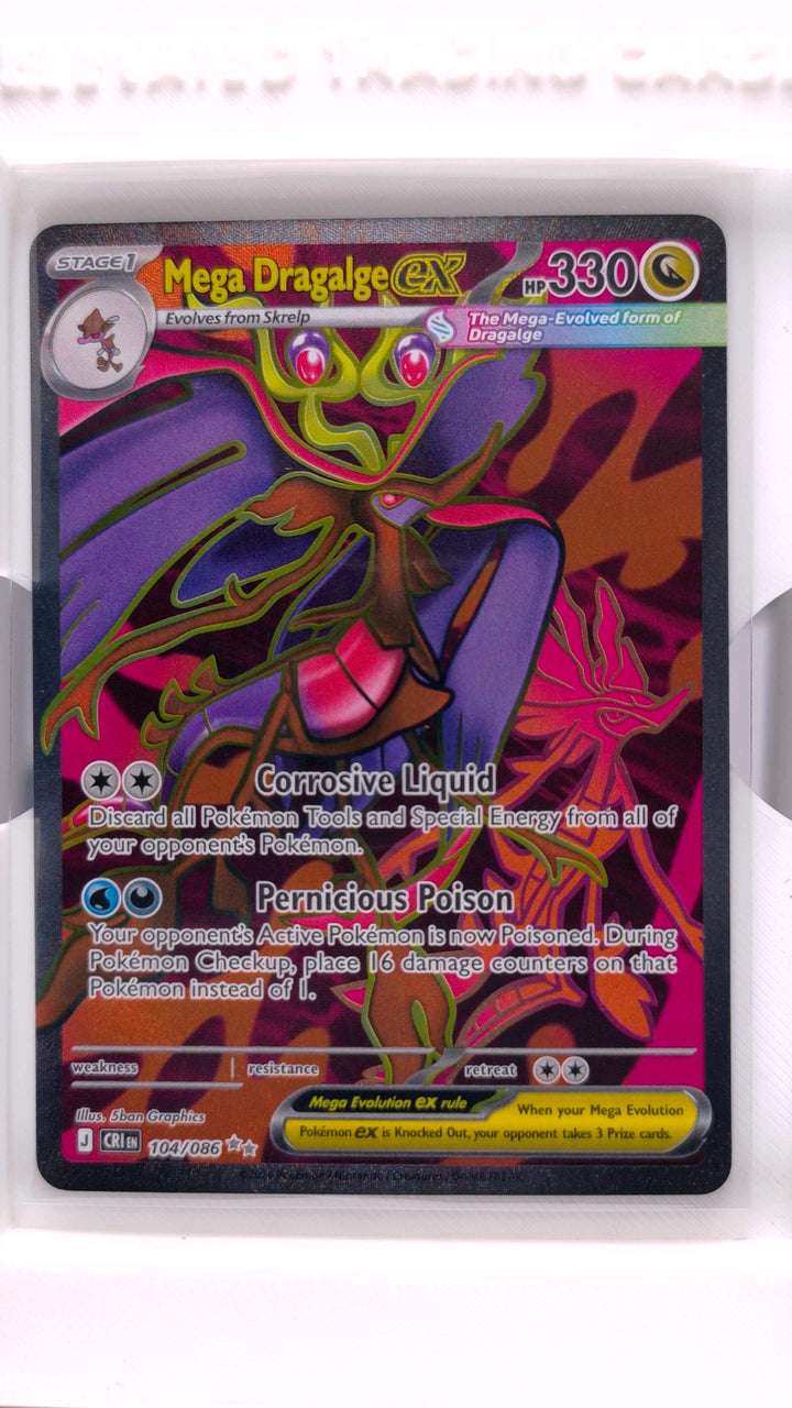 Pokémon: Mega Evolution — Chaos Rising Mega Dragalge ex #104/086 Ultra Rare — Front