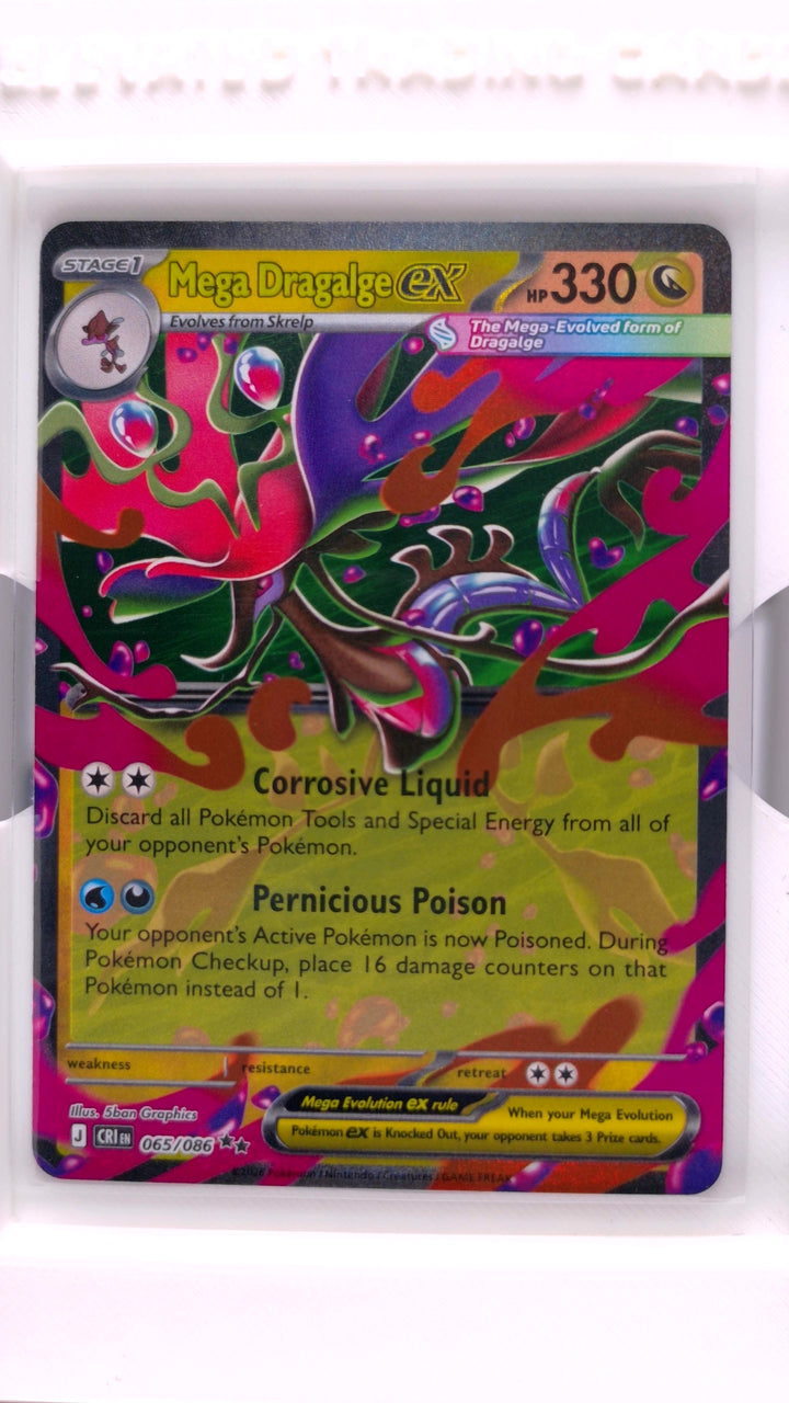 Pokémon: Mega Evolution — Chaos Rising Mega Dragalge ex #065/086 Double Rare — Front
