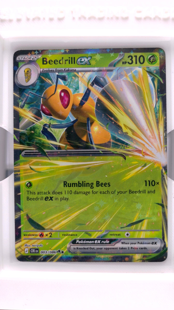 Pokémon: Mega Evolution — Chaos Rising Beedrill ex #003/086 Double Rare — Front