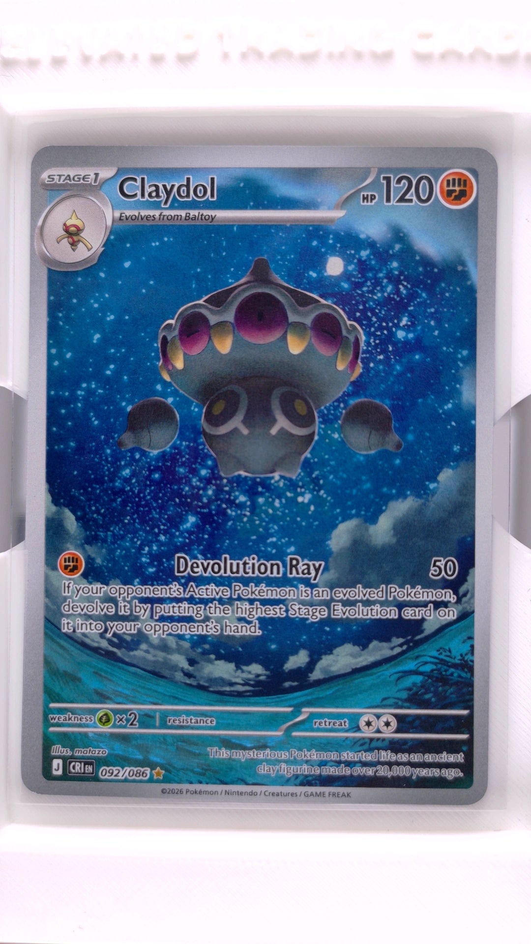 #92 Claydol Illustration Rare - front