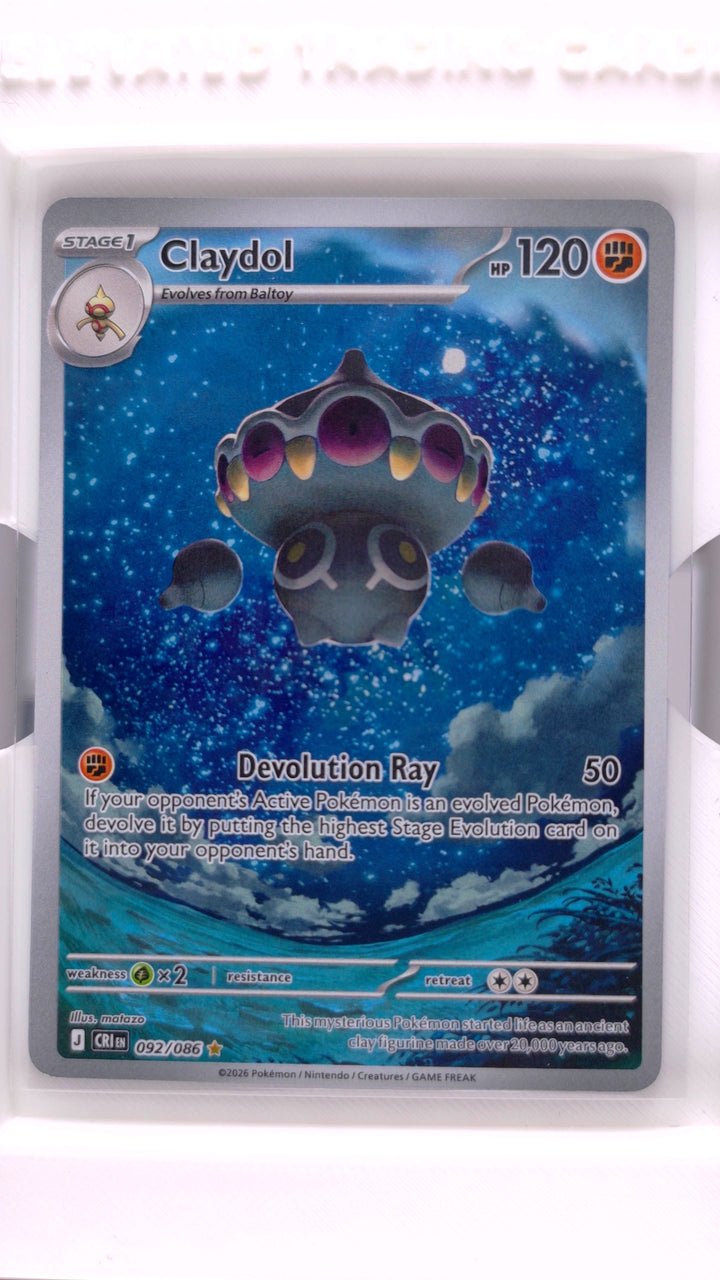 Pokémon: Mega Evolution — Chaos Rising Claydol #092/086 Illustration Rare — Front