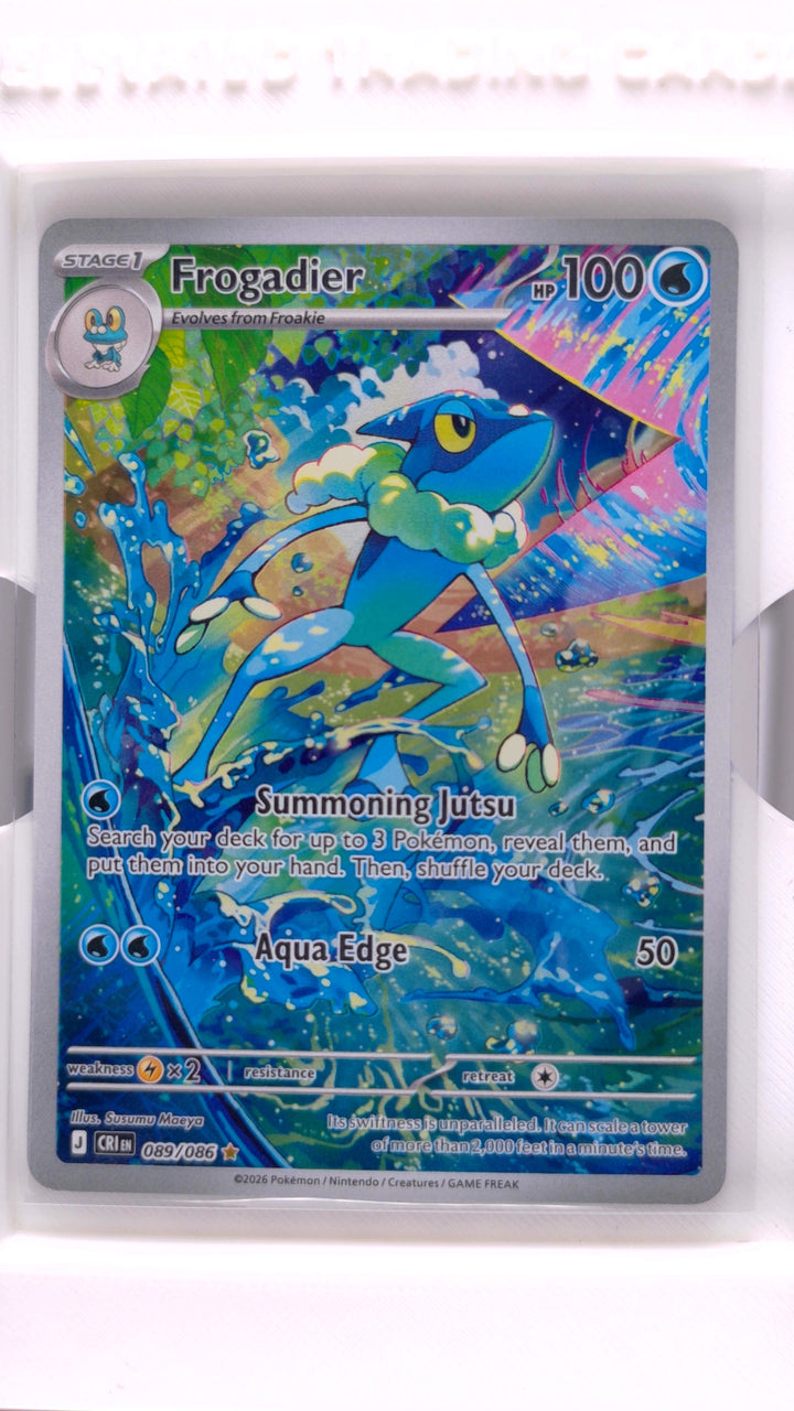 Pokémon: Mega Evolution — Chaos Rising Frogadier #089/086 Illustration Rare — Front