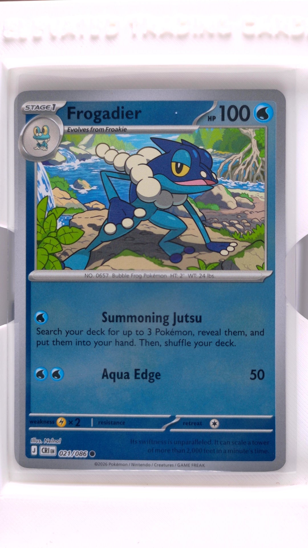#21 Frogadier Reverse Holo Common - front