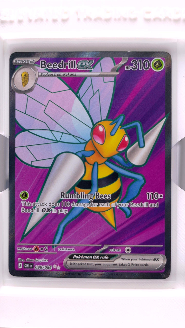 Pokémon: Mega Evolution — Chaos Rising Beedrill ex #098/086 Ultra Rare — Front