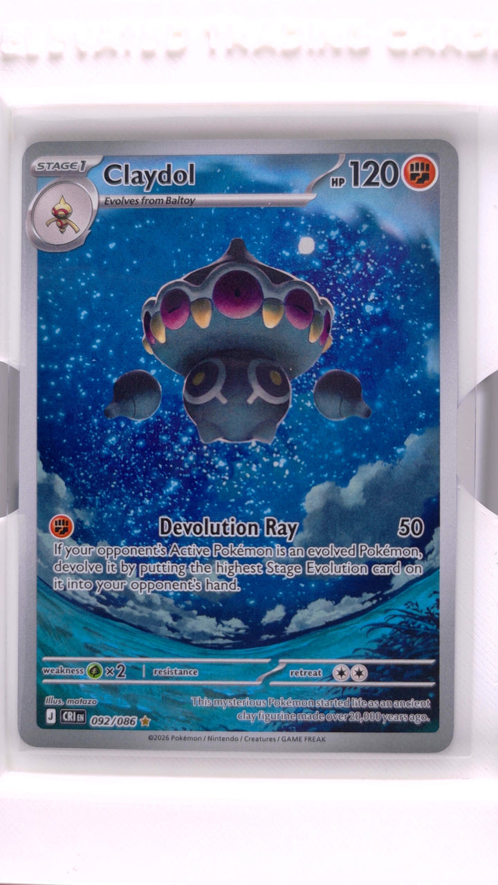 Pokémon: Mega Evolution — Chaos Rising Claydol #092/086 Illustration Rare — Front