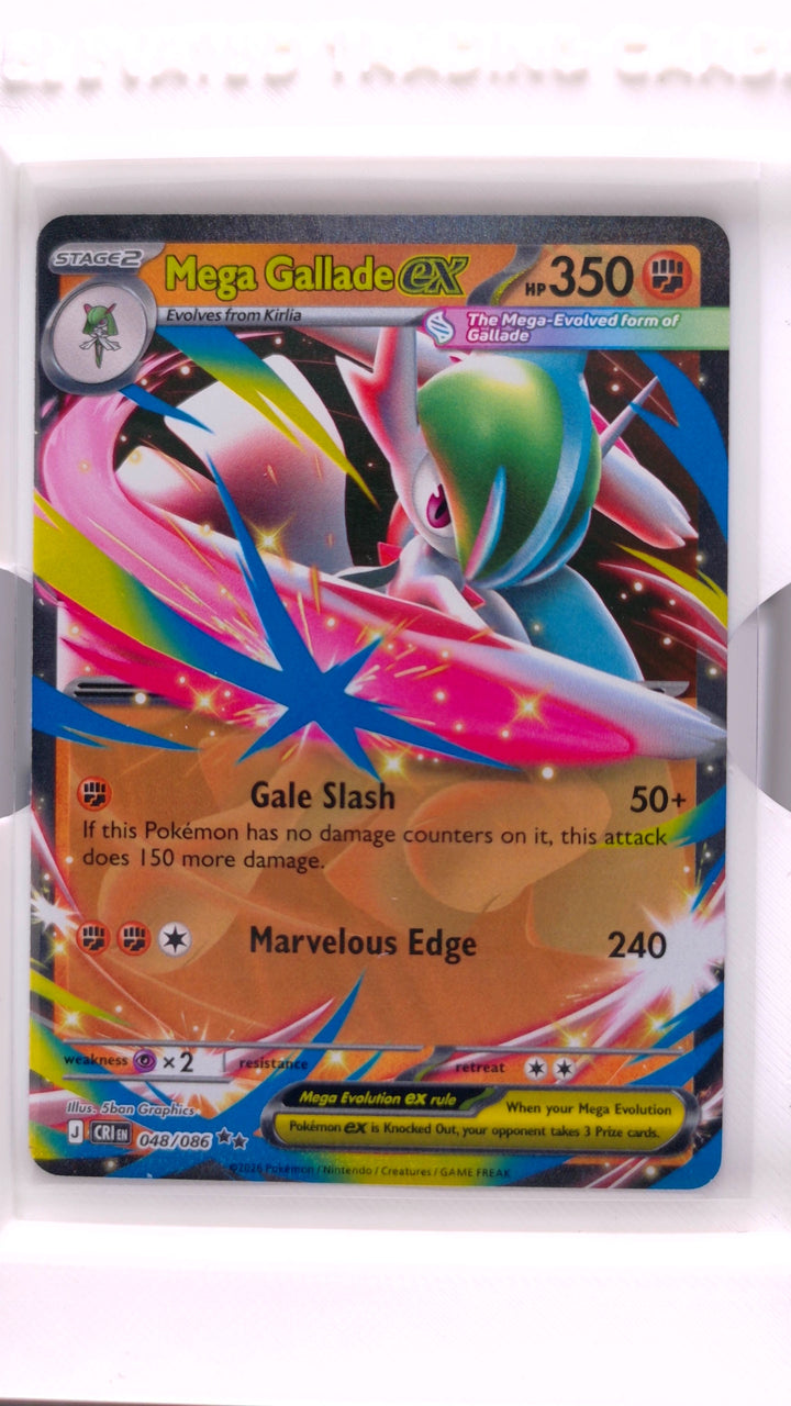 Pokémon: Mega Evolution — Chaos Rising Mega Gallade ex #048/086 Double Rare — Front