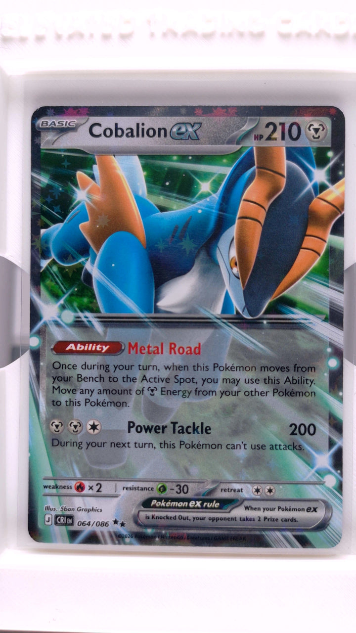 Pokémon: Mega Evolution — Chaos Rising Cobalion ex #064/086 Double Rare — Front