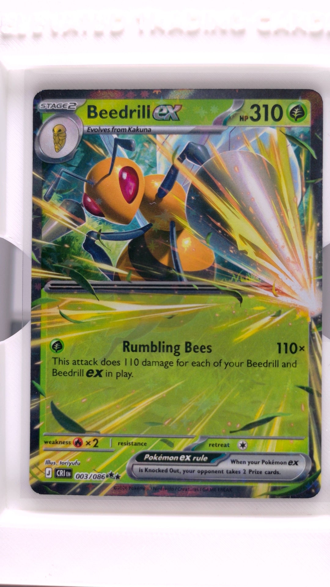 #3 Beedrill ex Double Rare - front
