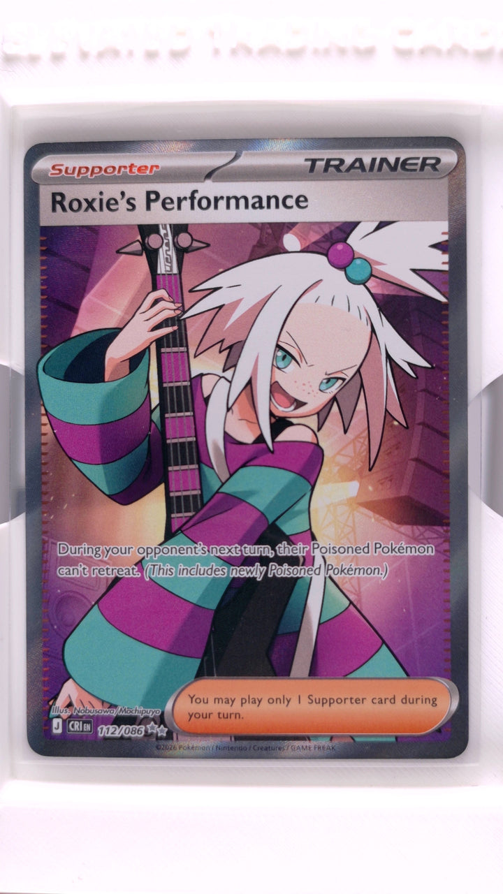 Pokémon: Mega Evolution — Chaos Rising Roxie's Performance #112/086 Ultra Rare — Front