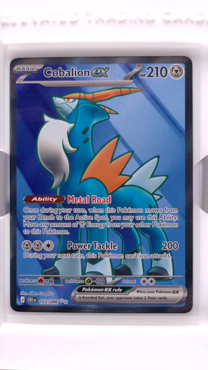 Pokémon: Mega Evolution — Chaos Rising Cobalion ex #103/086 Ultra Rare — Front