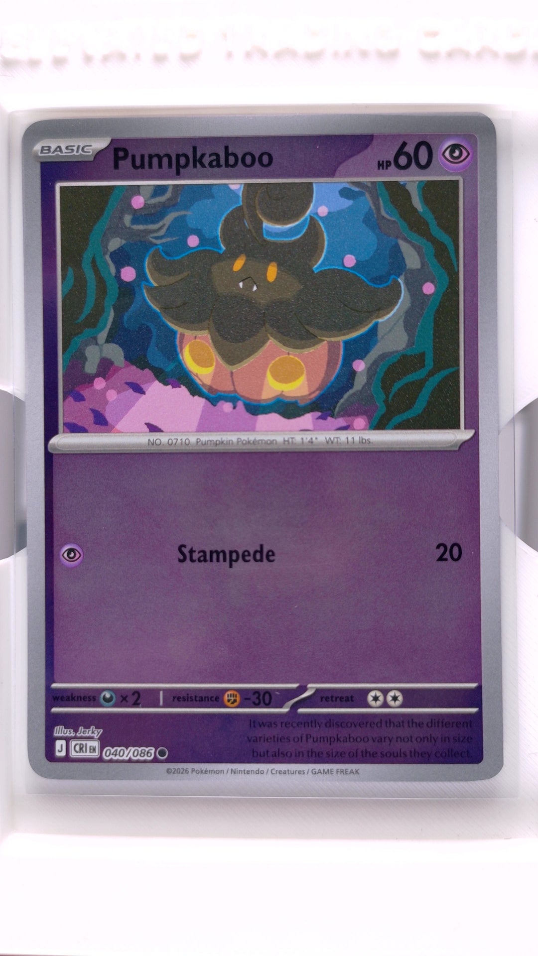 #40 Pumpkaboo Reverse Holo Common - front