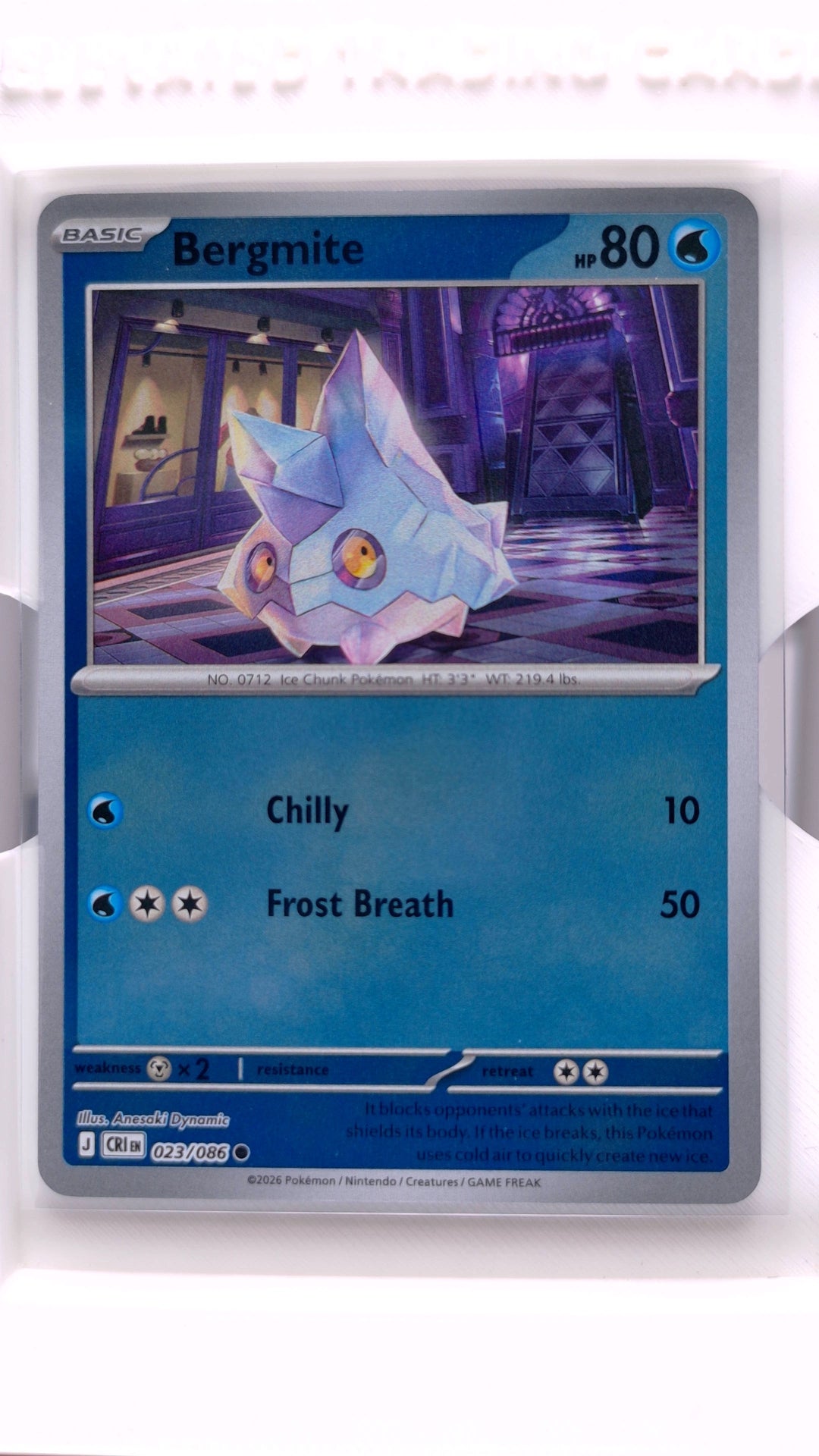#23 Bergmite Reverse Holo Common - front