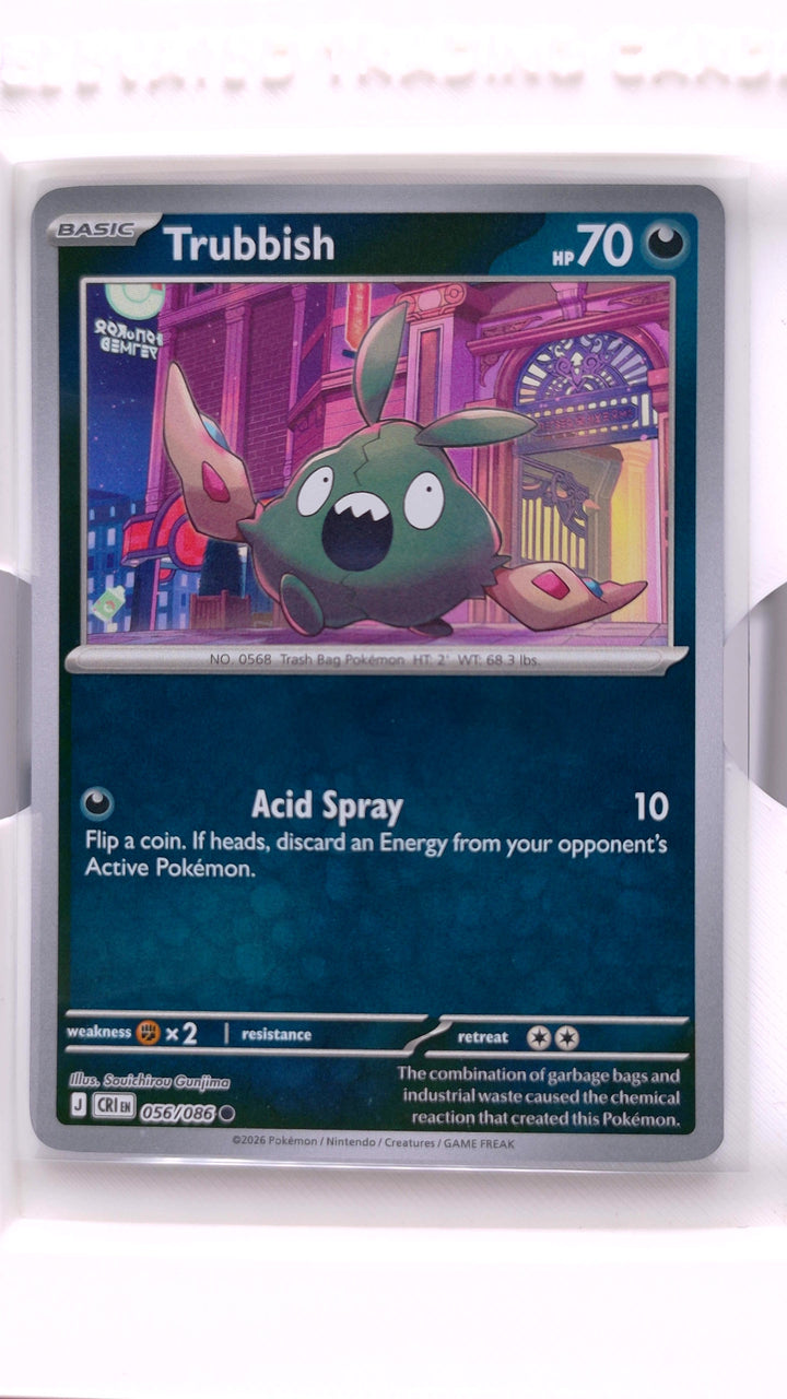 Pokémon: Mega Evolution — Chaos Rising Trubbish #056/086 Common Reverse Holo — Front