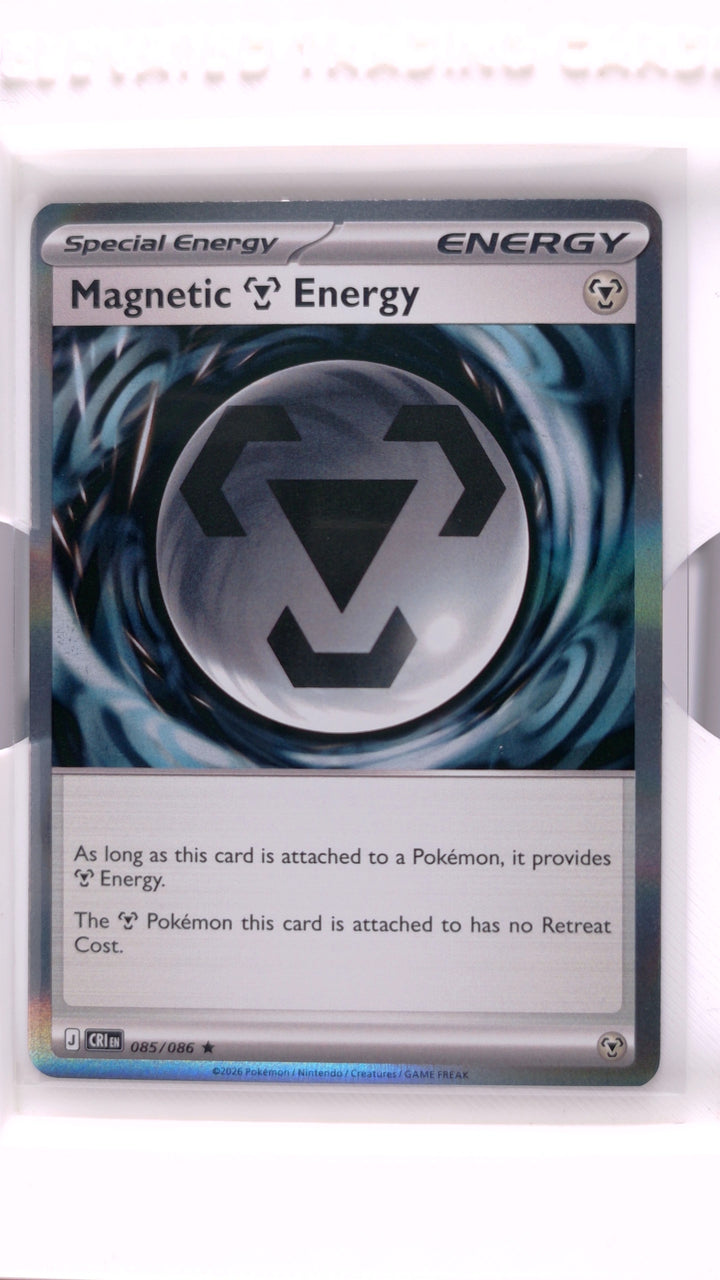 Pokémon: Mega Evolution — Chaos Rising Magnetic Metal Energy #085/086 Rare Holo — Front