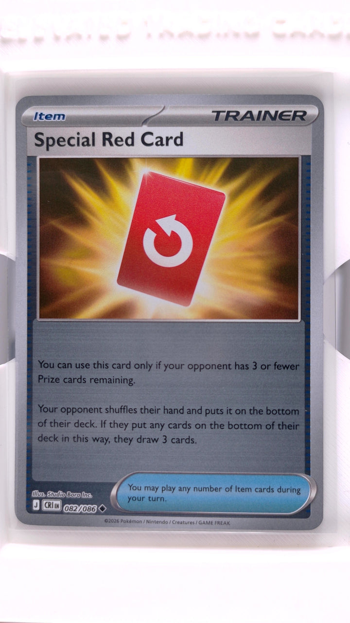 Pokémon: Mega Evolution — Chaos Rising Special Red Card #082/086 Uncommon Reverse Holo — Front