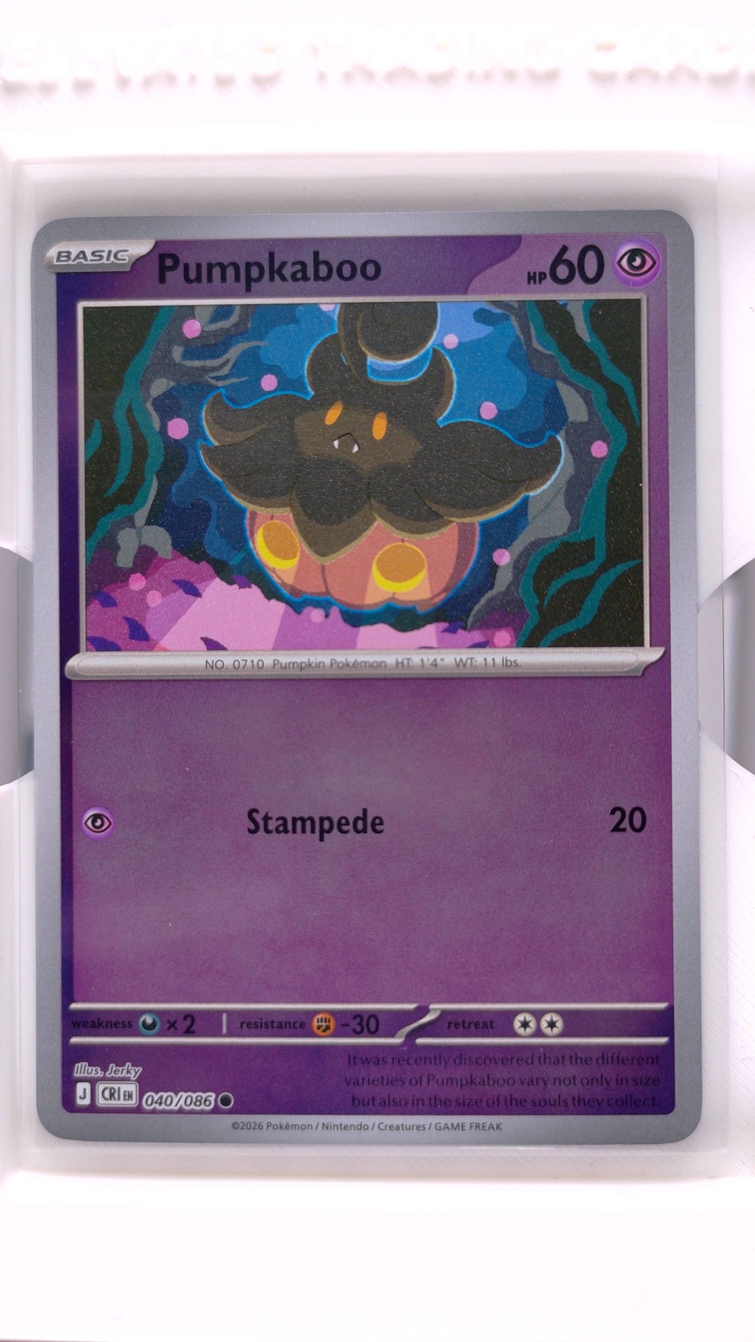 #40 Pumpkaboo Reverse Holo Common - front