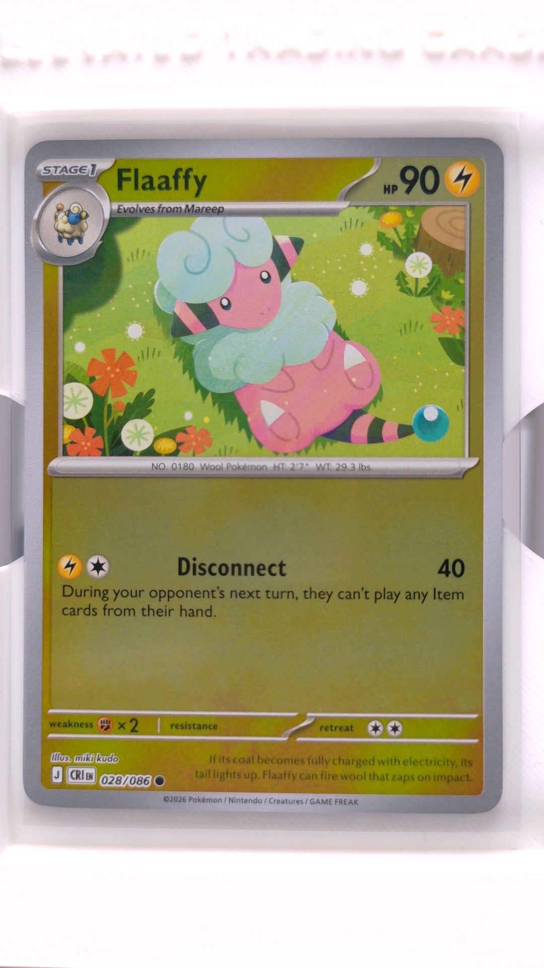#28 Flaaffy Reverse Holo Common - front