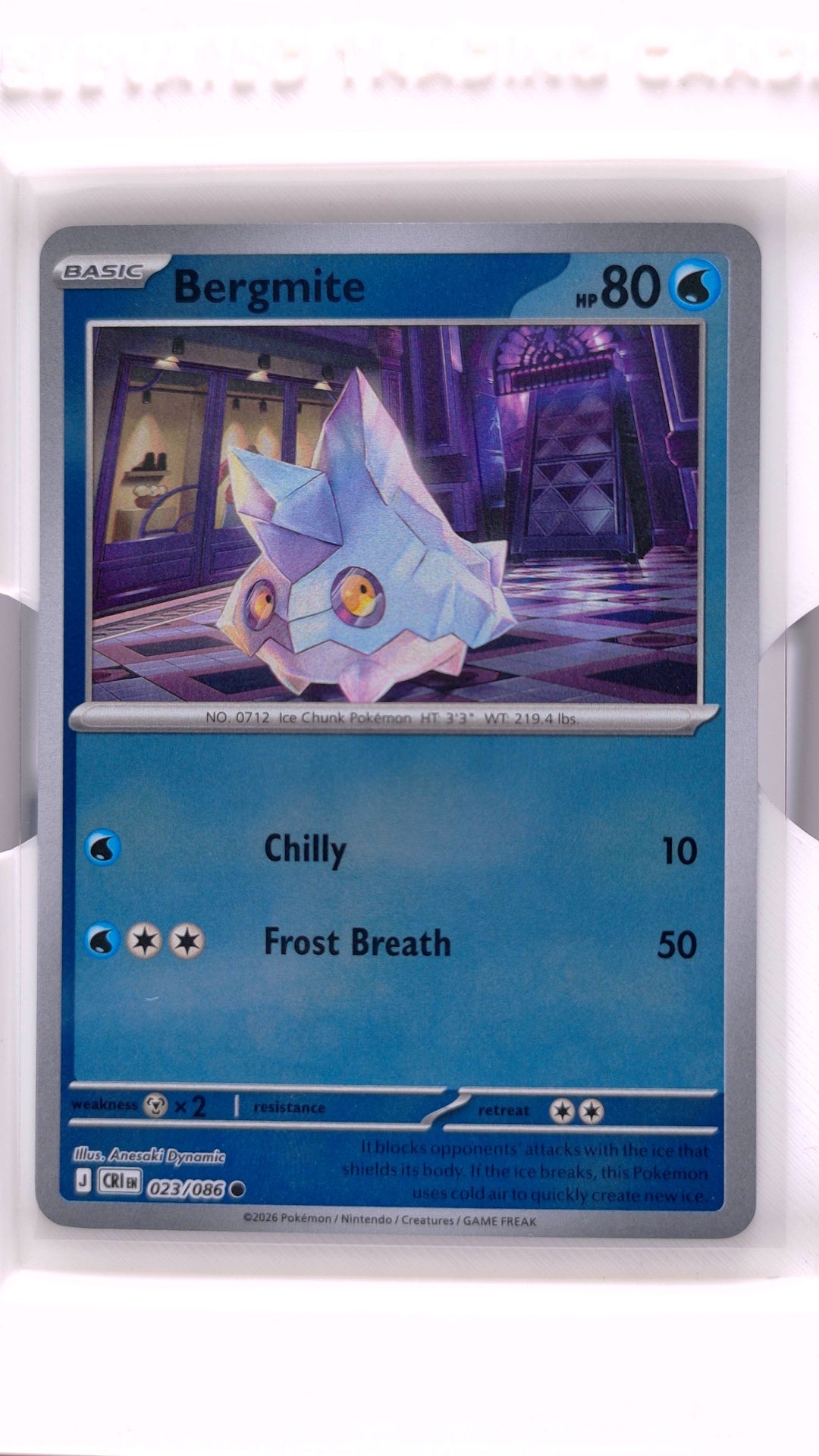 #23 Bergmite Reverse Holo Common - front