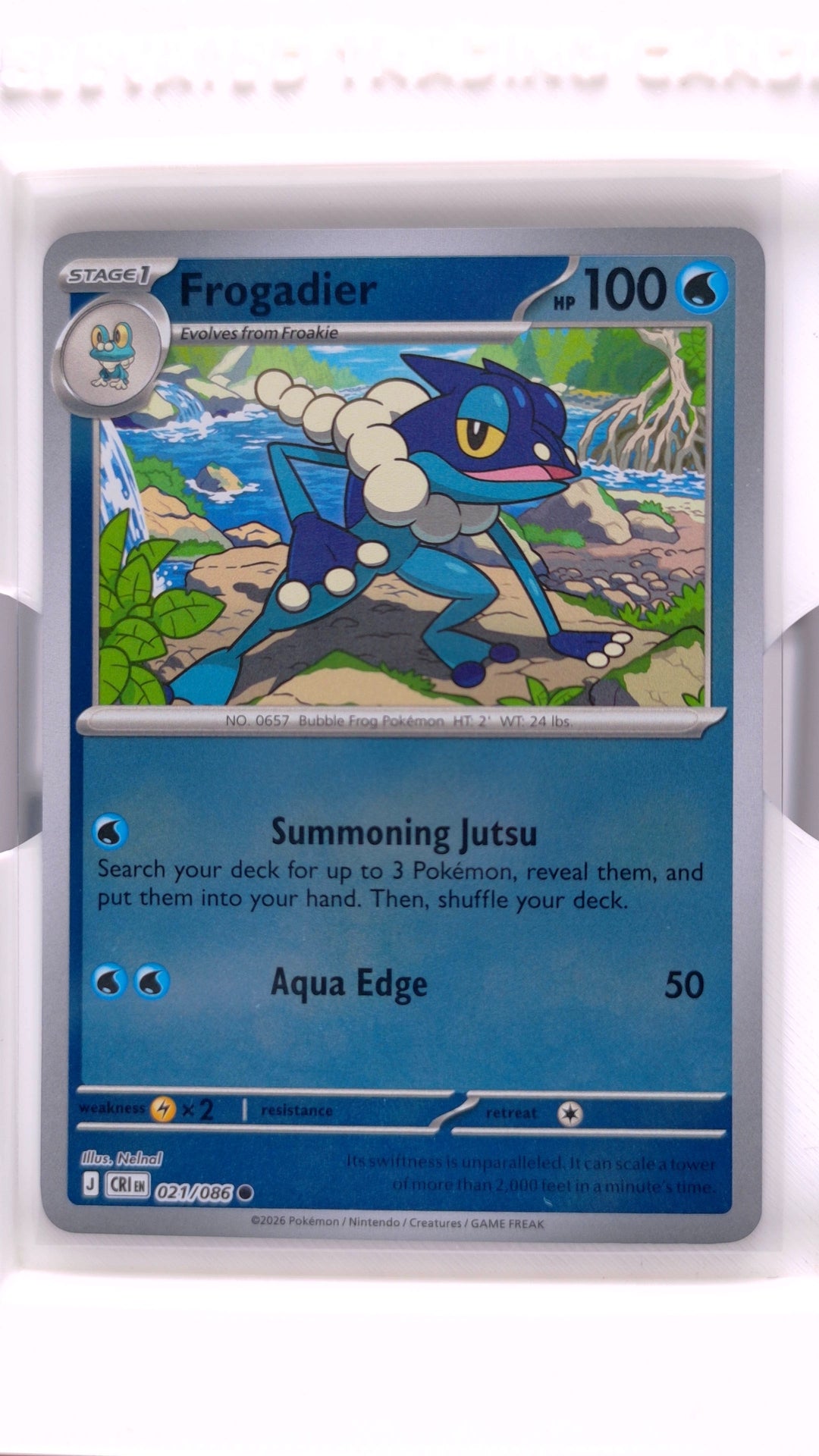 #21 Frogadier Reverse Holo Common - front