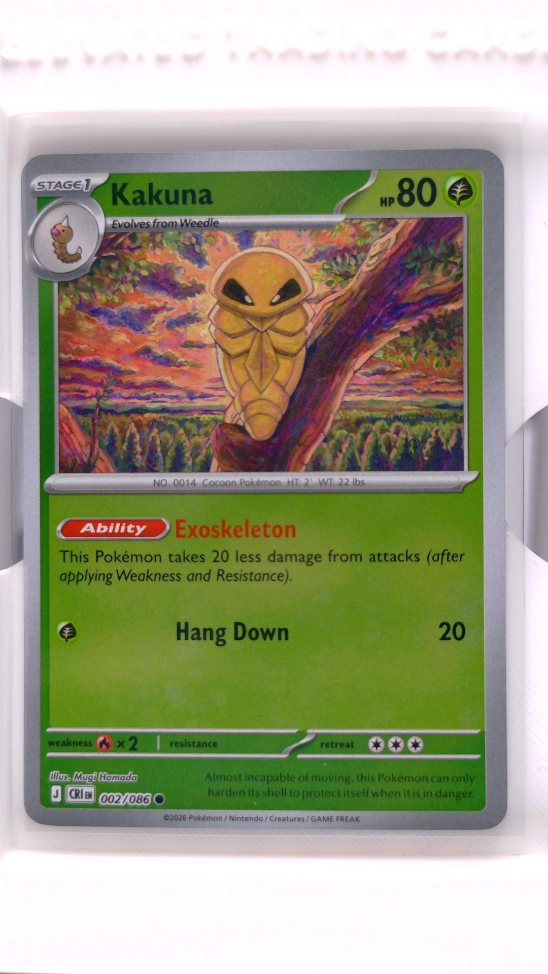 #2 Kakuna Reverse Holo Common - front