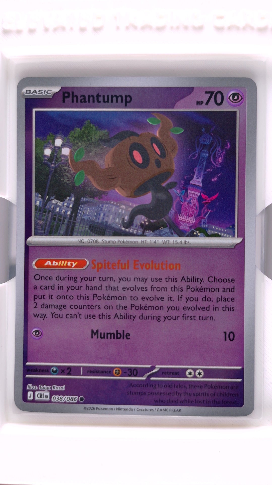 #38 Phantump Reverse Holo Common - front