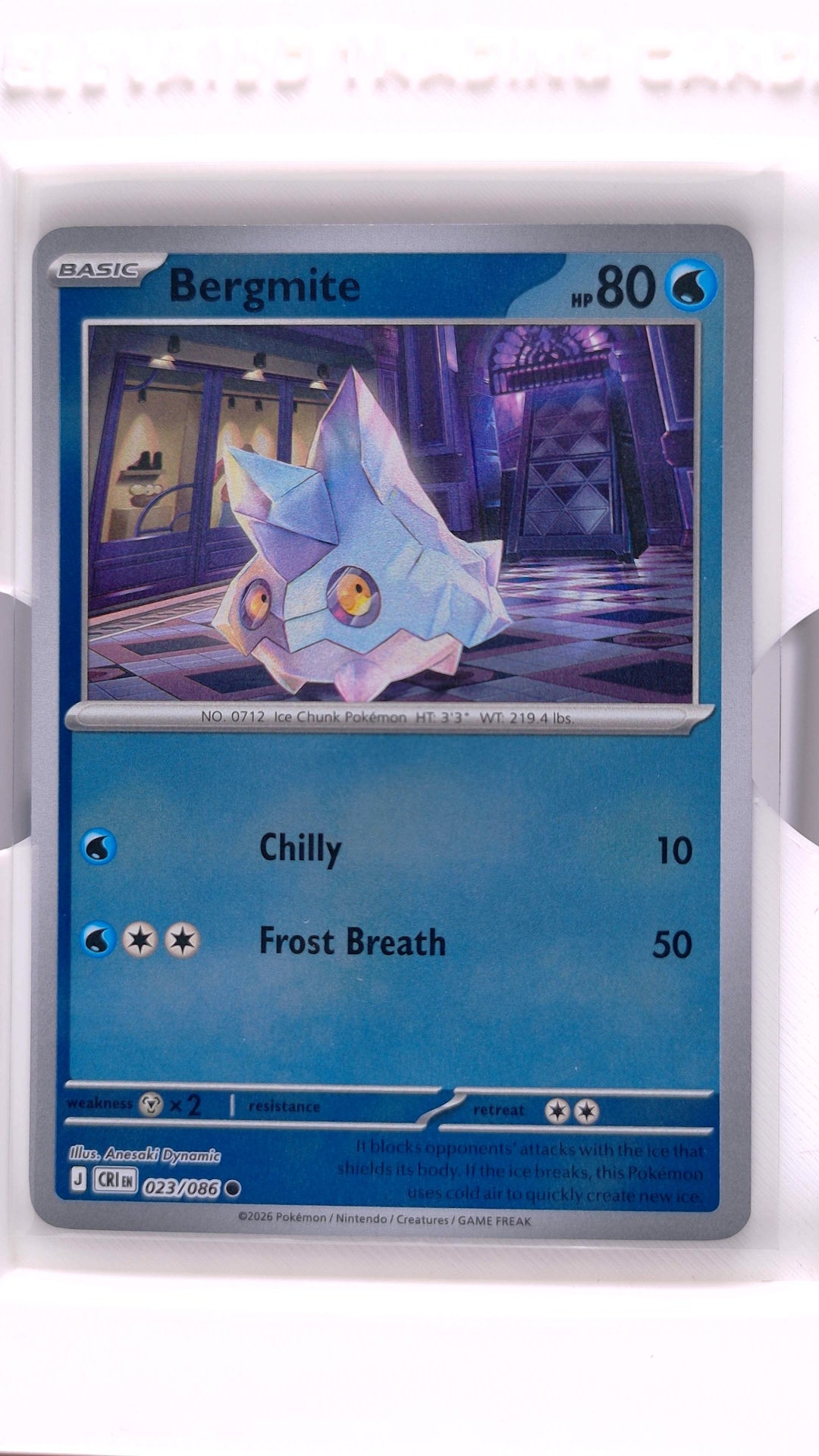 #23 Bergmite Reverse Holo Common - front