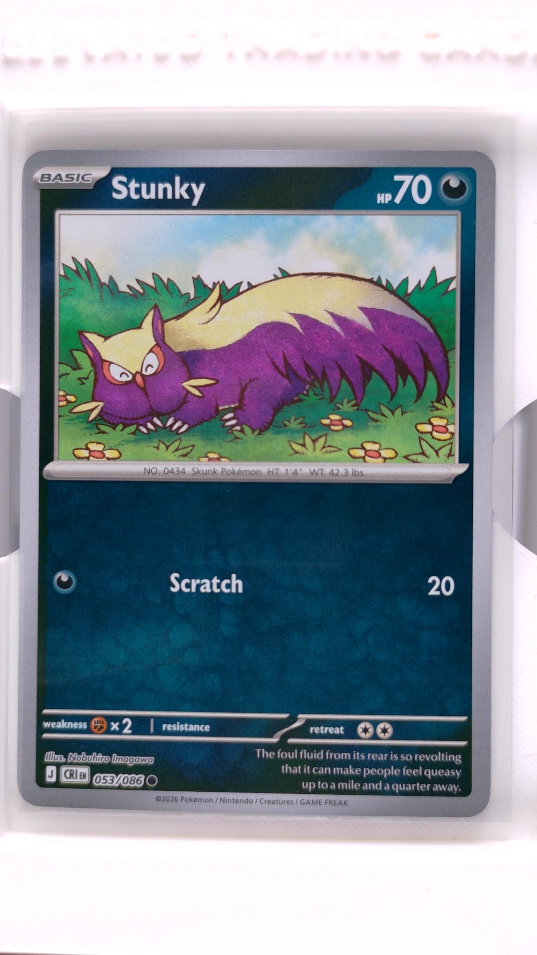 #53 Stunky Reverse Holo Common - front