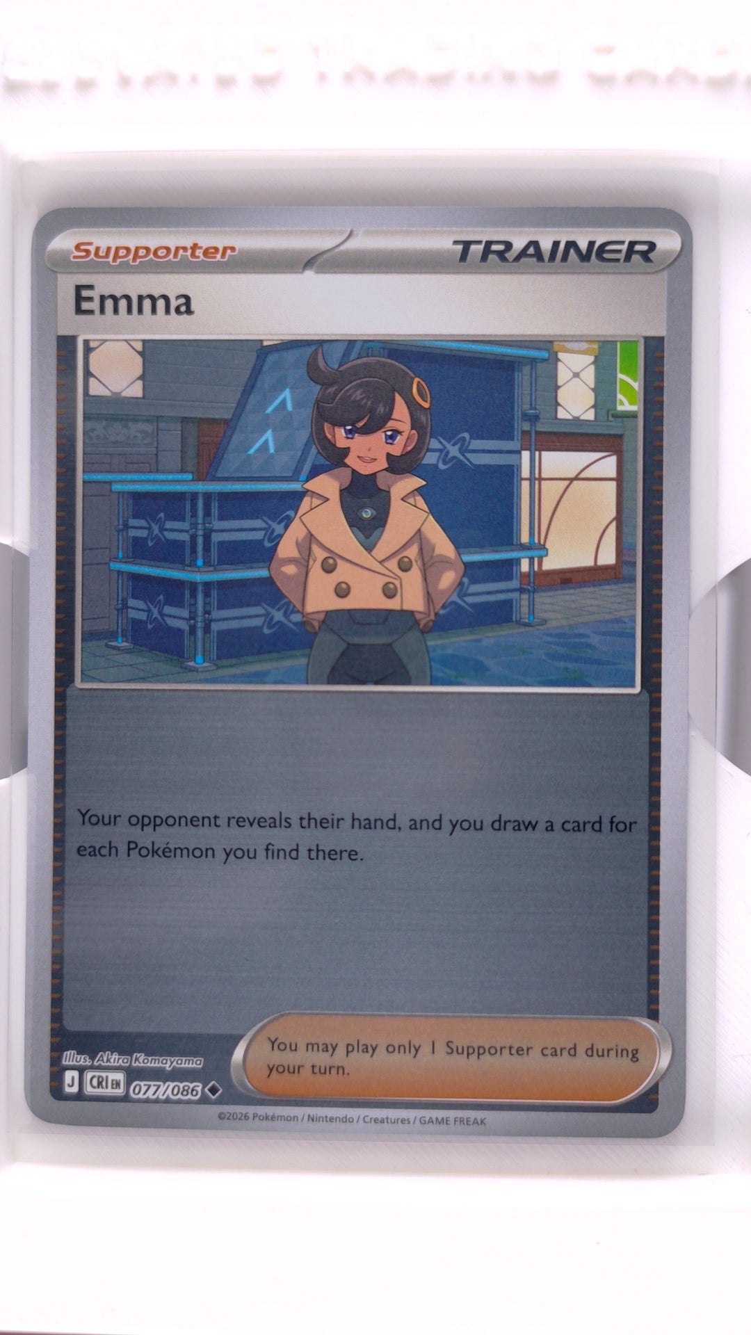 #77 Emma Reverse Holo Uncommon - front